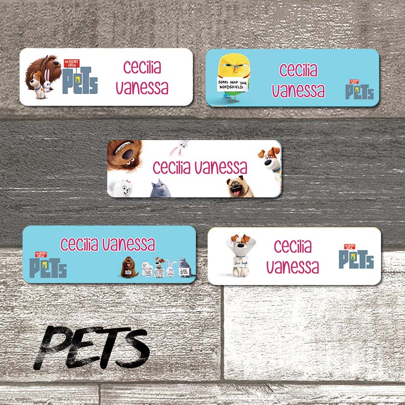 

STIKER LABEL NAMA PETS
