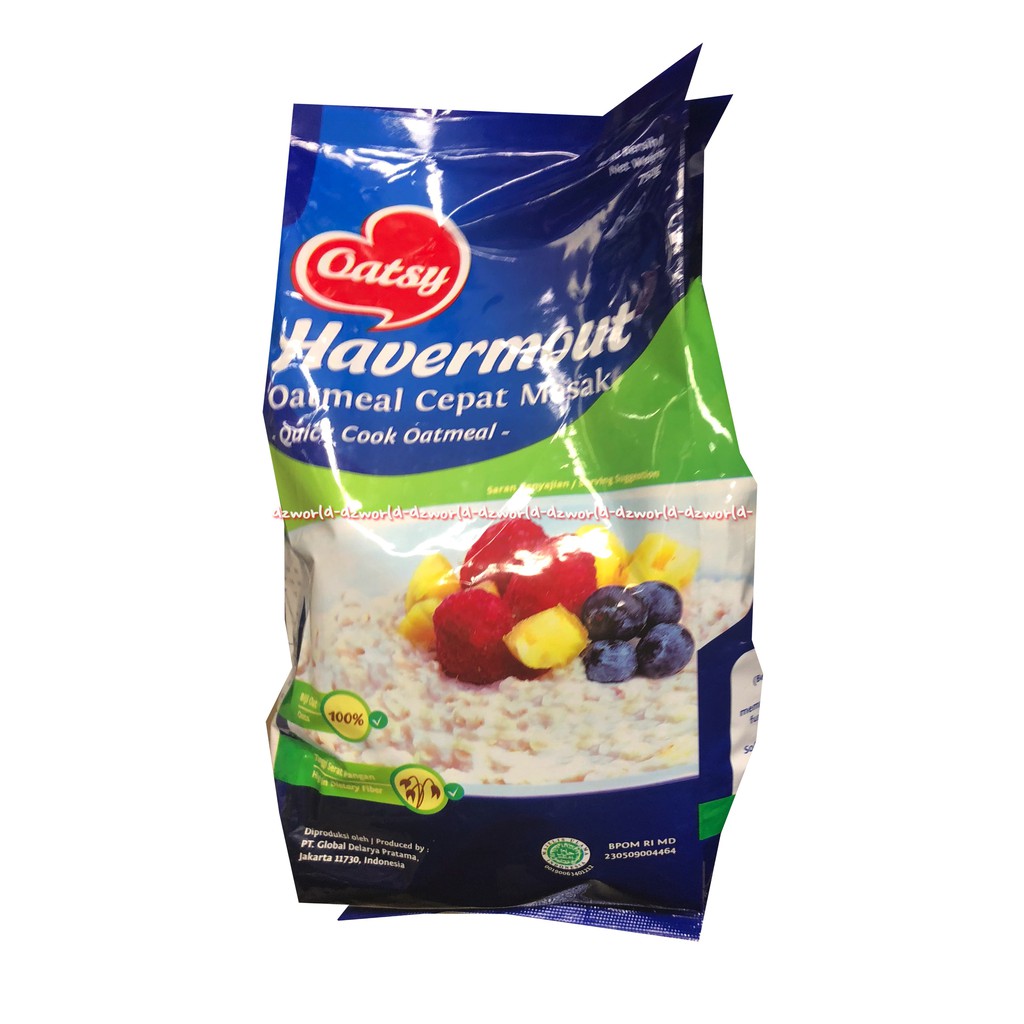 

Oatsy Havermout Oatmel 750gr cepat Masak Oat Tinggi serat Pangan Biru Oatsi