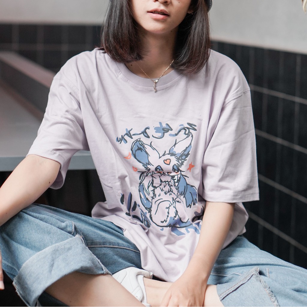 Oversized T-Shirt Kaos Pokemon Rabbit (RSL) NR