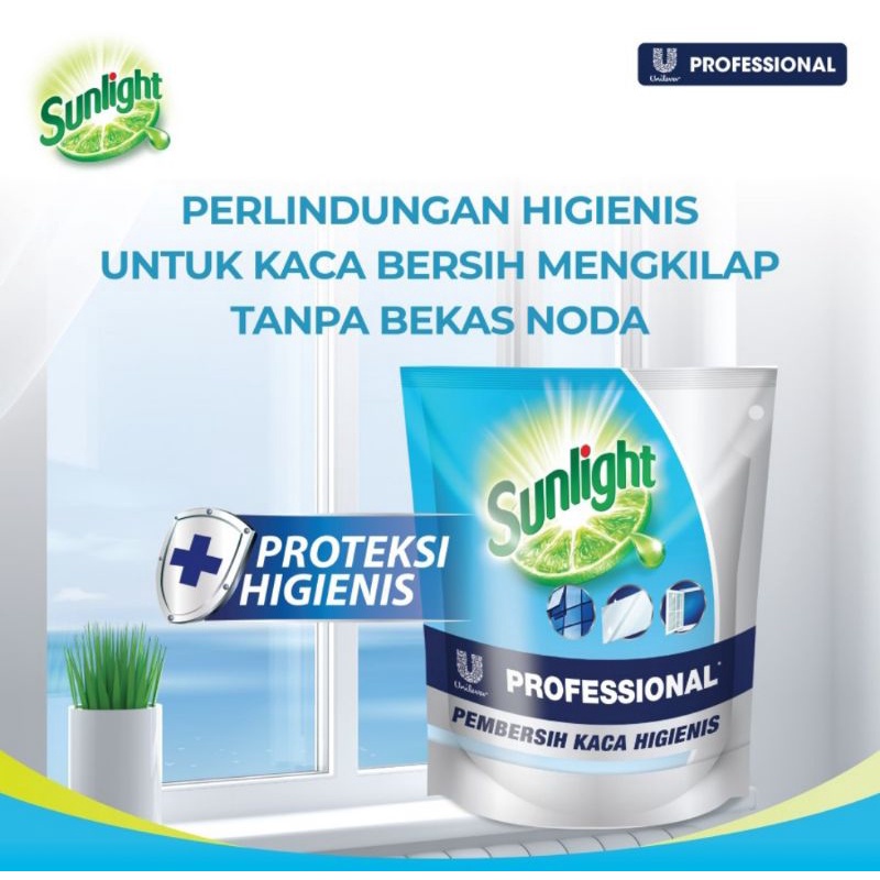 SUNLIGHT  profesional PEMBERSIH KACA  450 ml