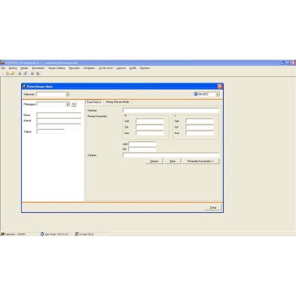 SOFTWARE POS OPTIK PROFESSIONAL 6.1 FULL VERSION MURAH
