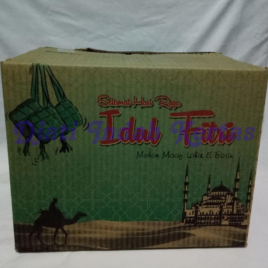 MURAH !!! Kardus Idul Fitri / Kardus Lebaran / Kardus Parcel / Kardus sembako (Uk. 30x30x22) 10pcs