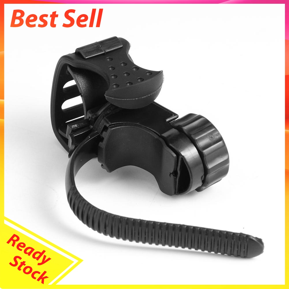 Bicycle Light Mount Bracket Bike Lamp Holder Clamp 360 Degree Rotatable