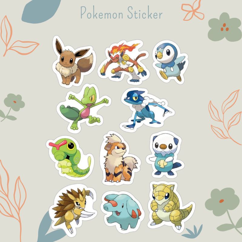 Pokemon Sticker | Pokemon sticker non-official