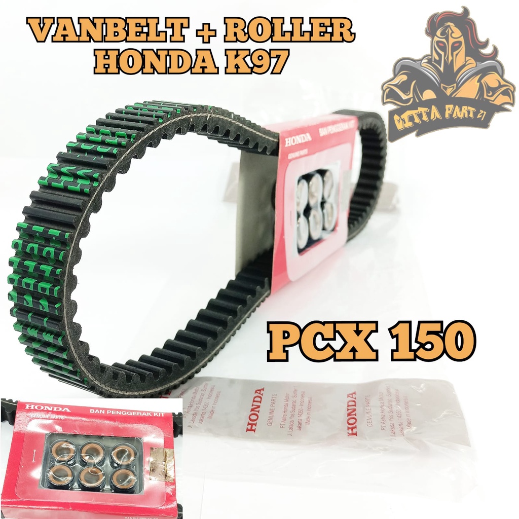 VANBELT V-BELT SET ROLLER HONDA K97 PCX 150 KUALITAS ASLI ORIGINAL HONDA AHM PRESISI ANTI SELIP AWET DAN DIJAMIN MANTAP PCX 150