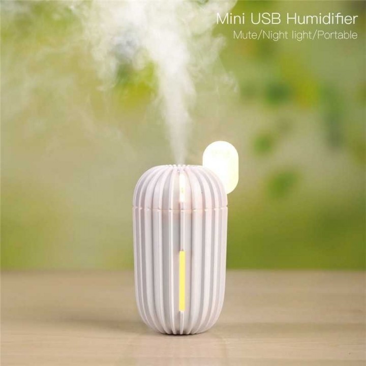 Cactus Mini USB Cool Mist Ultrasonic Portable Humidifier 200ml