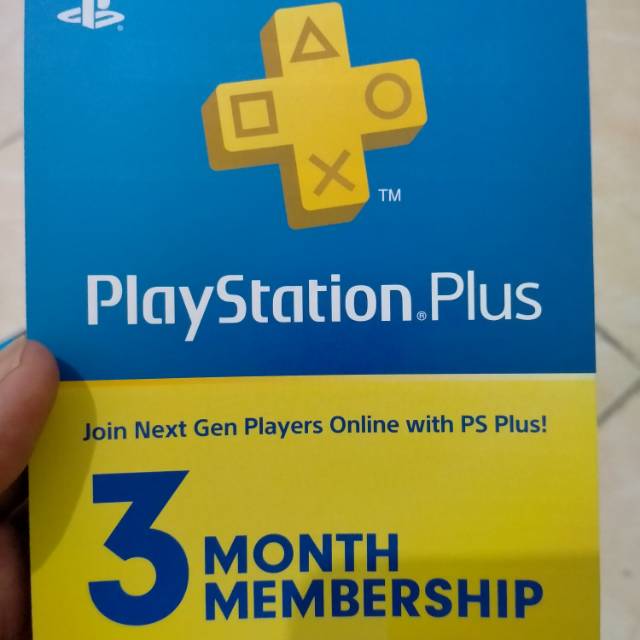 Voucher PlayStation plus PS4 psplus