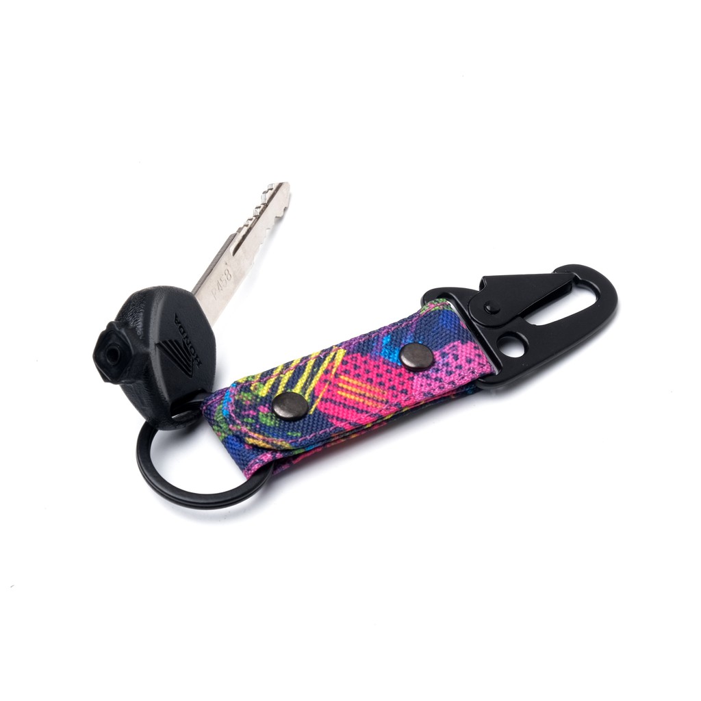 gantungan kunci carabiner kain motif - snaphook keychain - NKC231