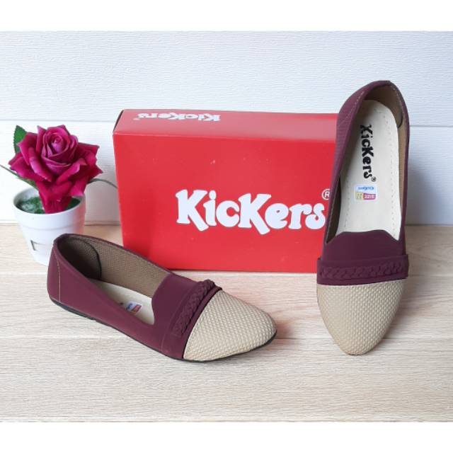 Sepatu Kickers Wanita Flat Shoes Kode B-20