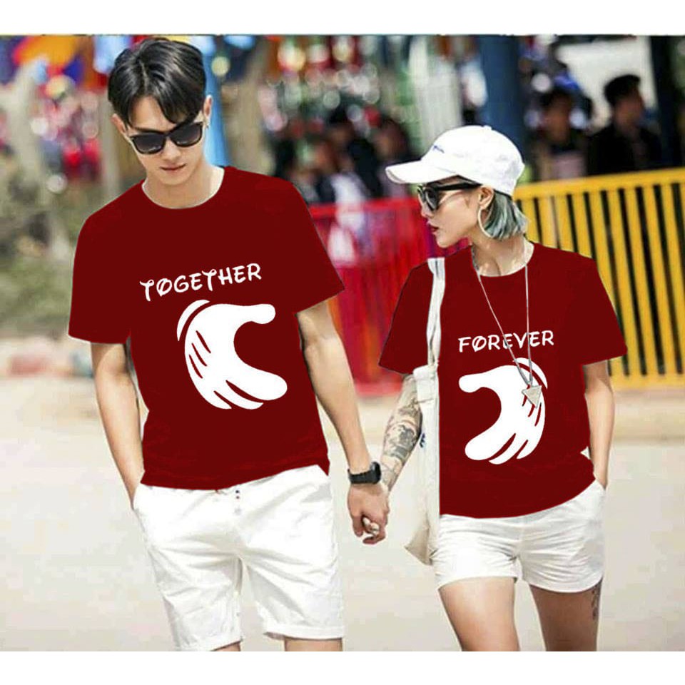 Kaos Couple Hand Together Forever