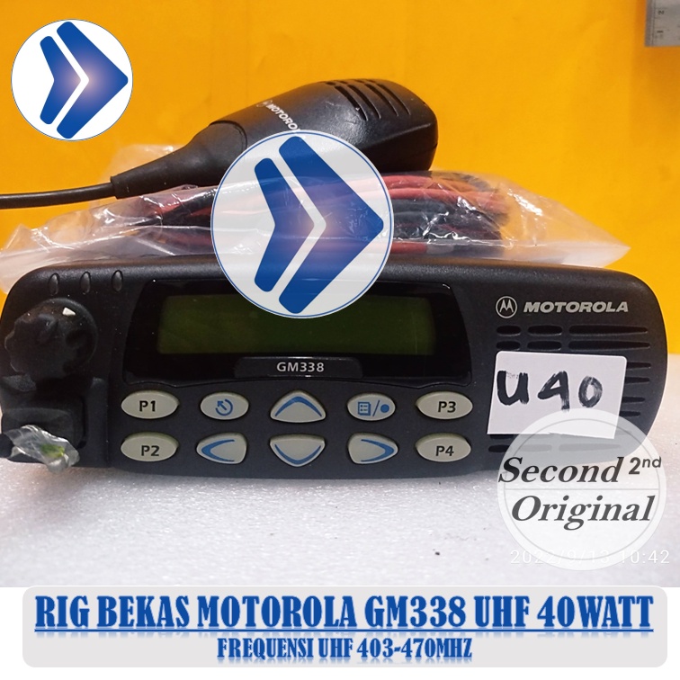 RIG MOTOROLA GM338 UHF BEKAS