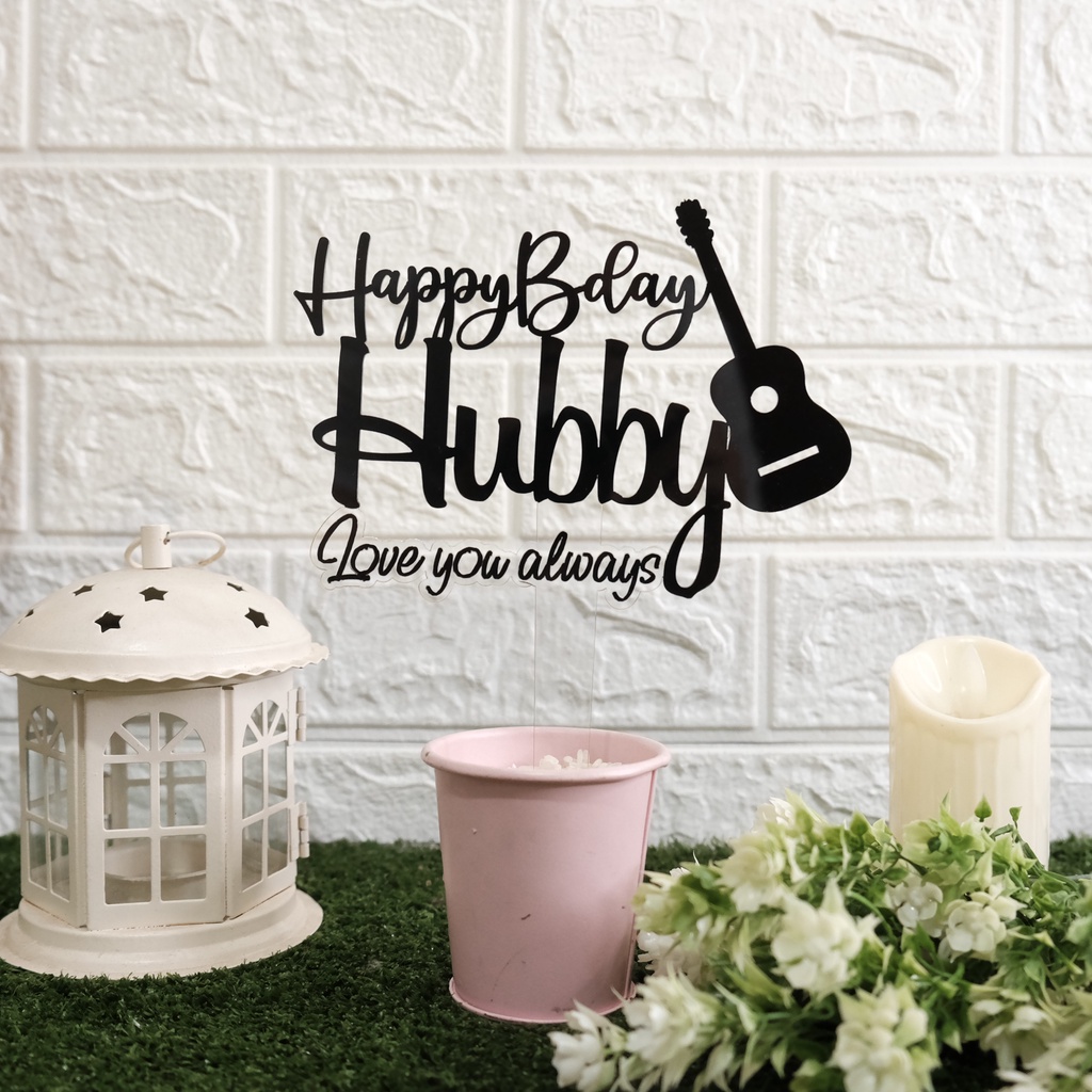 Cake Topper Happy Birthday Tema Alat Musik