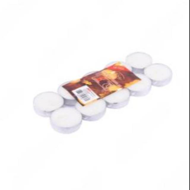 Lilin Tea Light 10 Pcs - Putih