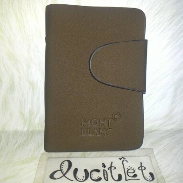Dompet Kartu Kulit Atm/Wallet Leather Kredit/Nama Mont Blanc