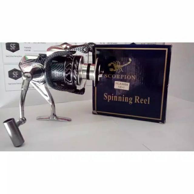 Reel Pancing Full Metal Hla Scorpion/Qunhai 5000 dan 6000 12+1 BB