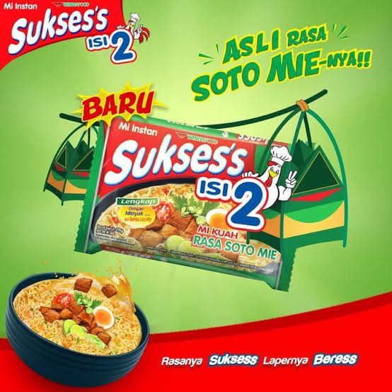 

MIE SUKSESS KUAH RASA SOTO ISI 5 PCS