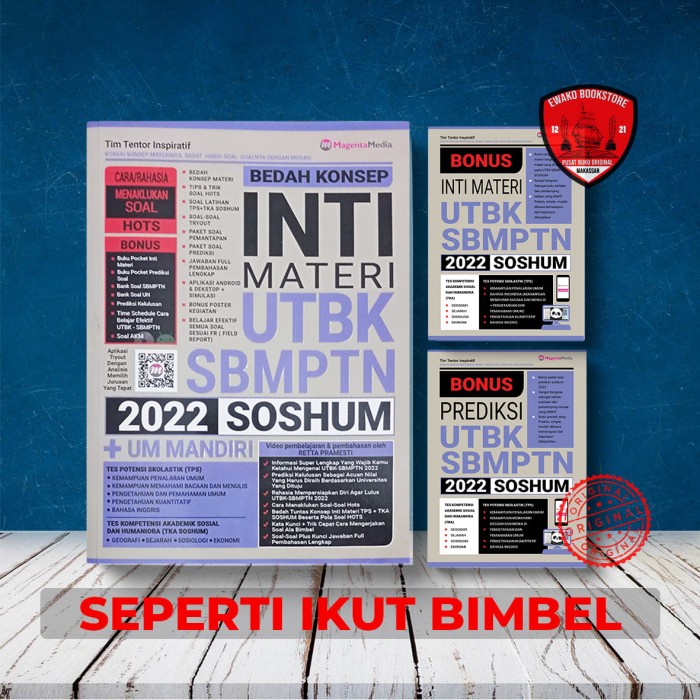 

✨COD✨ BUKU BEDAH KONSEP INTI MATERI UTBK SBMPTN SOSHUM MATERI DAN BANK SOAL