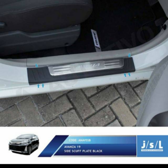 Sillplate samping Avanza Xenia Veloz 2019/ side scuff plate  jsl