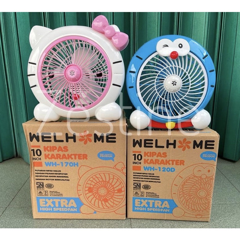 Kipas Angin Meja Karakter Doraemon 10inch WH-120D Welhome