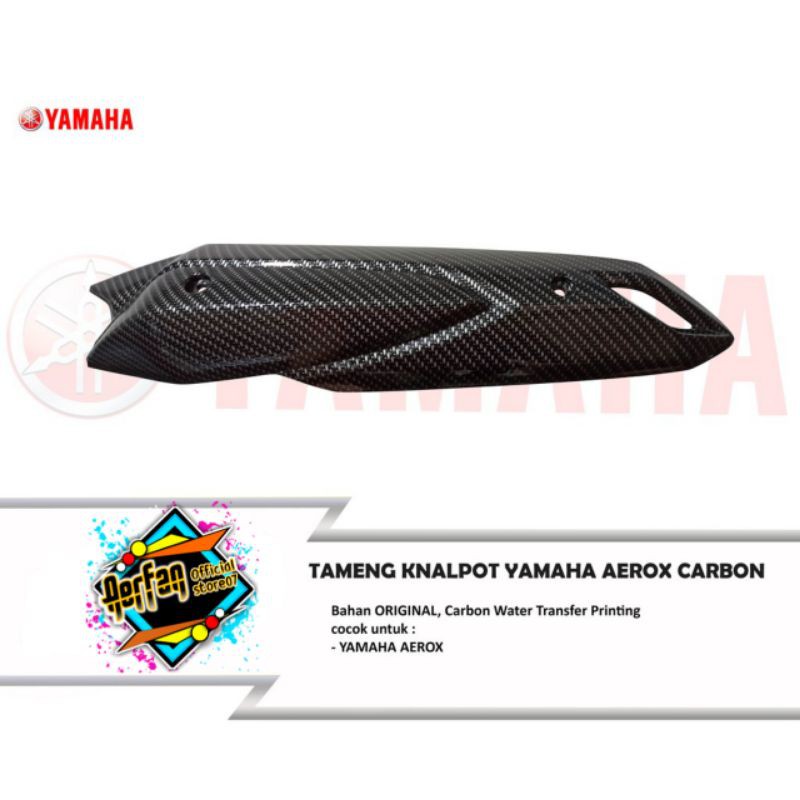 TUTUP KNALPOT NEW KARBON YAMAHA AEROX TUTUP KNALPOT AEROX ORIGINAL YAMAHA