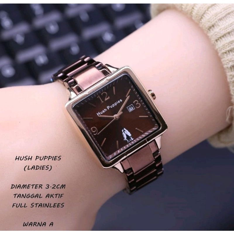 Jam Tangan H.Puppies Wanita Pilihan Warna Anti Air Jam Tangan Rantai Stainliss Steel Wanita H.Puppies