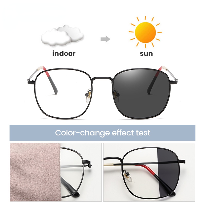 Kacamata Photochromic Anti Radiasi Anti Blue Light Untuk Pria Dan Wanita