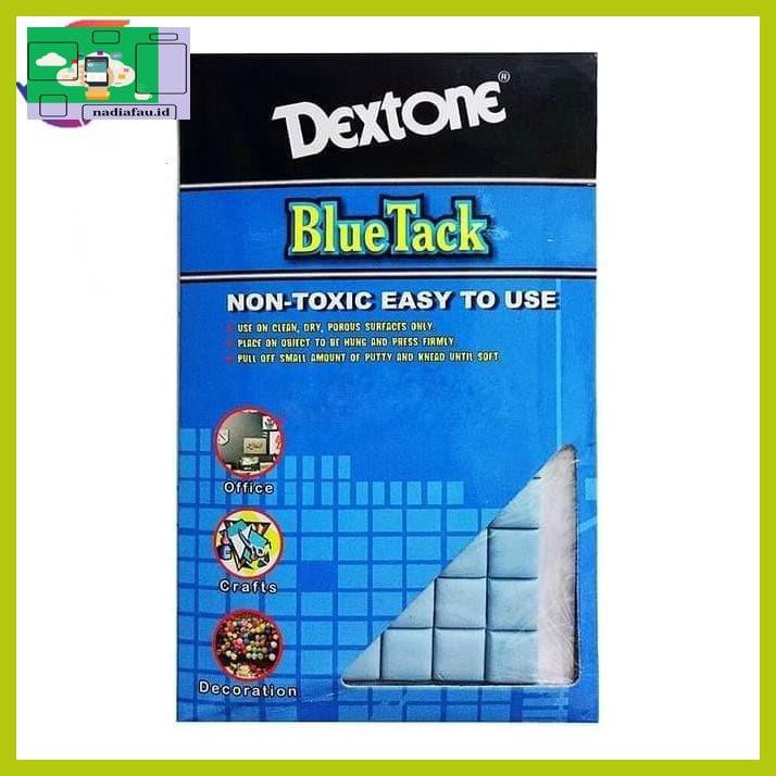 

R4E5Et- Dextone Bluetack Blue Tack Lem Atk Lem Dextone Lem Pengganti Pin Paku Fyhf7T-