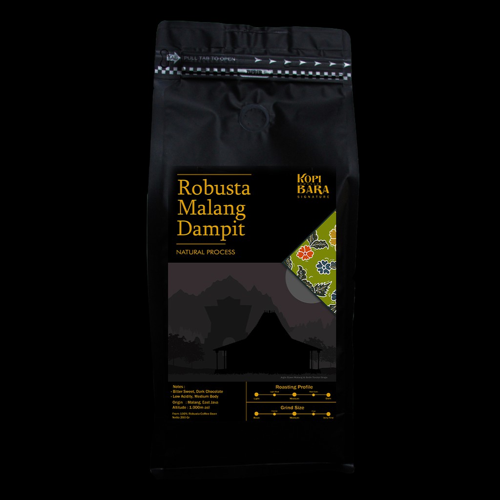 

Robusta Malang Dampit 1kg - Roasted Coffee Bean - Kopi Bara Signature 210224C