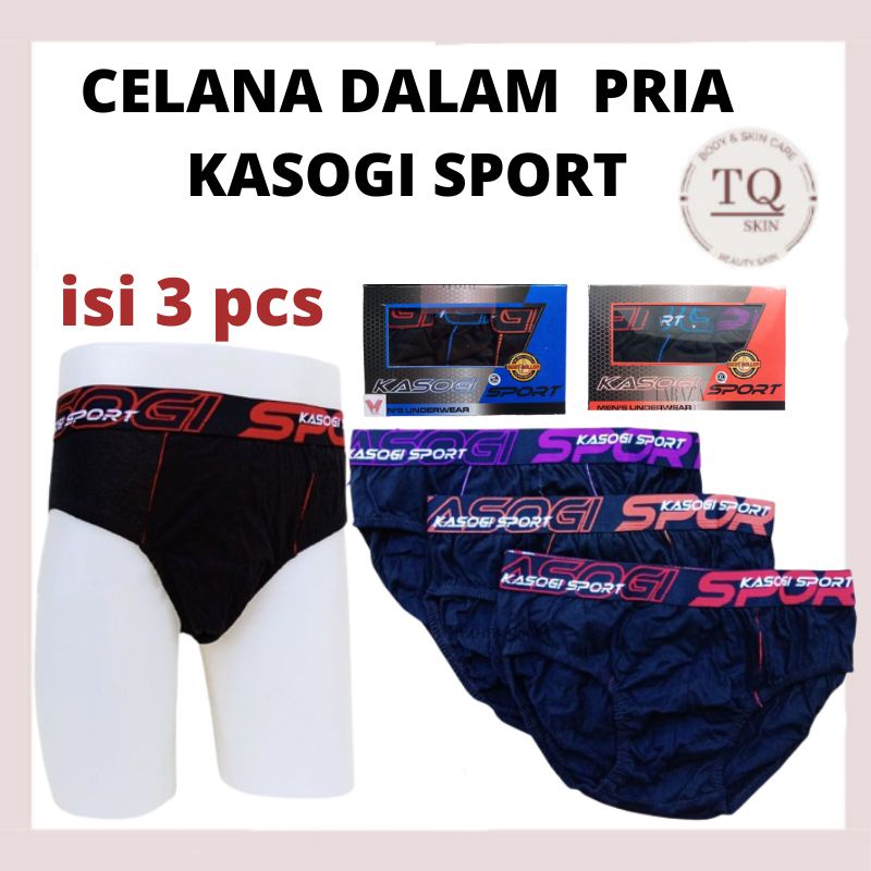 CD Celana Dalam Pria Kasogi Sport isi 3 original