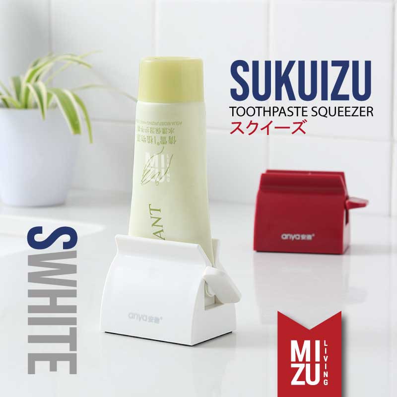 MIZU SUKUIZU Toothpaste Squeezer Jepitan Odol Pencentan Skincare Tube Penjepit Tabung Lotion Cream-S WHITE