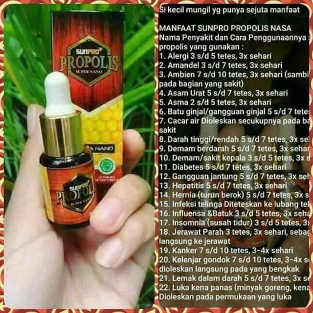 Sun Propolis Nasa Obat Sapu Jagat 1000 Original Indonesia