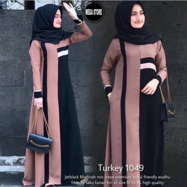  Baju  Muslim Abaya Bordir Gamis  Maxi Dress Arab  Saudi  