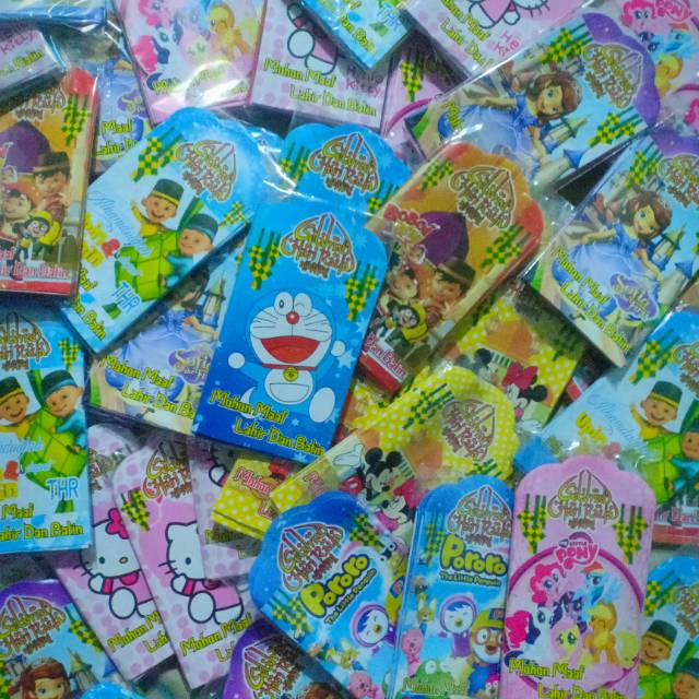 

AMPLOP LEBARAN BEBAS PILIH MOTIF KARAKTER!!! isi 10lembar/Pack