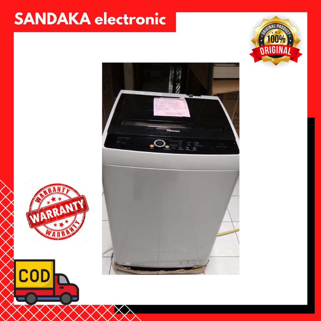 Mesin Cuci Hisense 9 Kg WTAS901G mesin cuci 1 tabung hisense