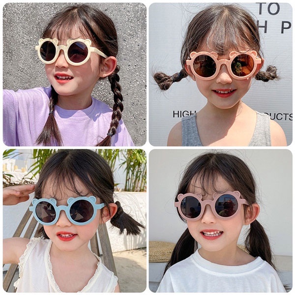 Kacamata Anak Fashion Lucu Karakter Beruang / Kacamata Anak Cowok Cewek High Quality Import / Kacamata Anak Lucu Murah / TS-98