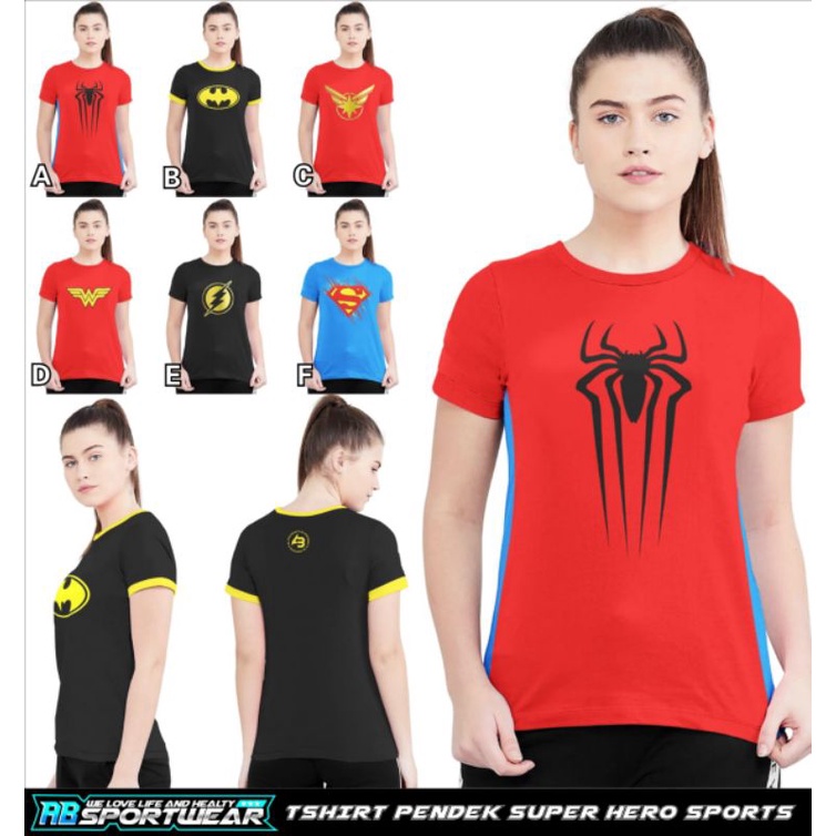 Tshirt Pendek Superhero Sport AB Sportwear