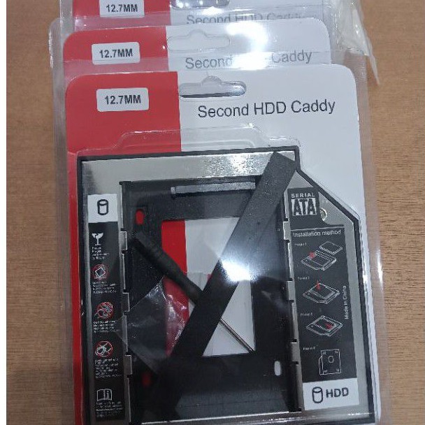 HDD SSD Caddy 2.5" SATA 12,7 mm TEBAL