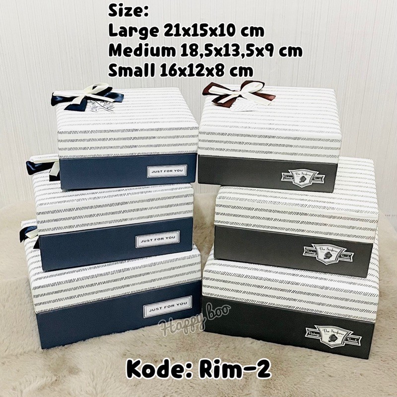 box kado kotak kado hampers gift box rim2 set 3 susun small large medium kotak hampers premium