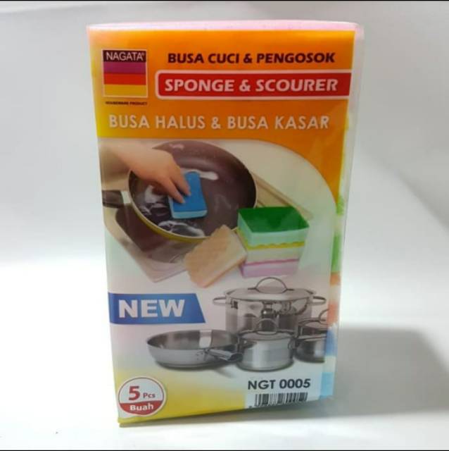 BUSA SPONS NAGATA 0003 / 0005 / 0007 POLYURETHANE (1 SET 5 PCS) SPONGE CUCI PIRING