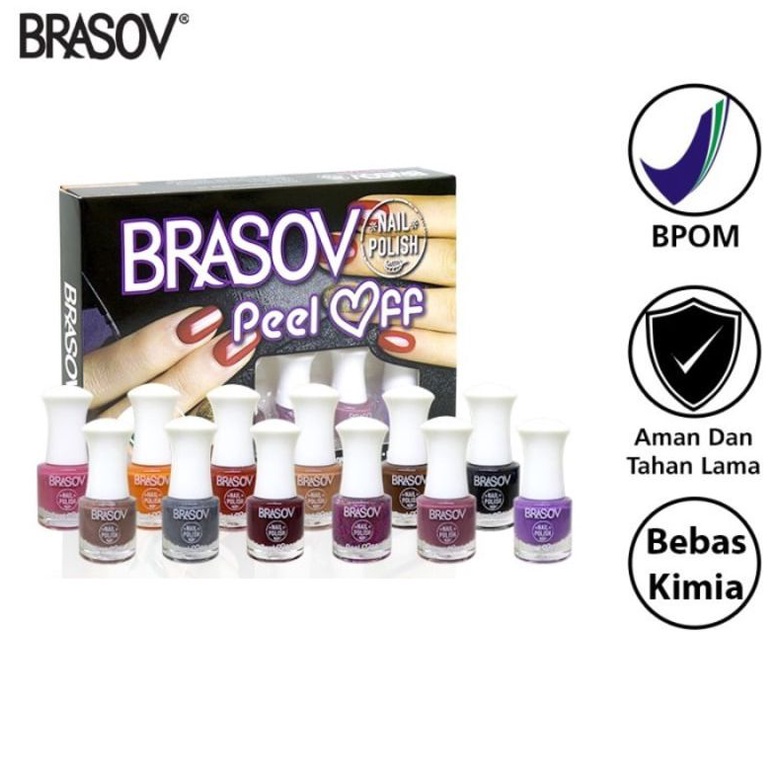 Brasov Nail Polish Peel Off - Kutek Kuku 1 Pcs