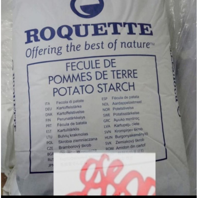 

POTATO STRACH / Tepung Kentang / Tepung Pati Food Grade Merek Roquette asal Perancis 1 Kg