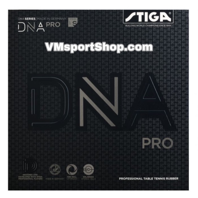 Stiga DNA Pro S - Karet Rubber Bet Bat Pingpong Tenis Meja