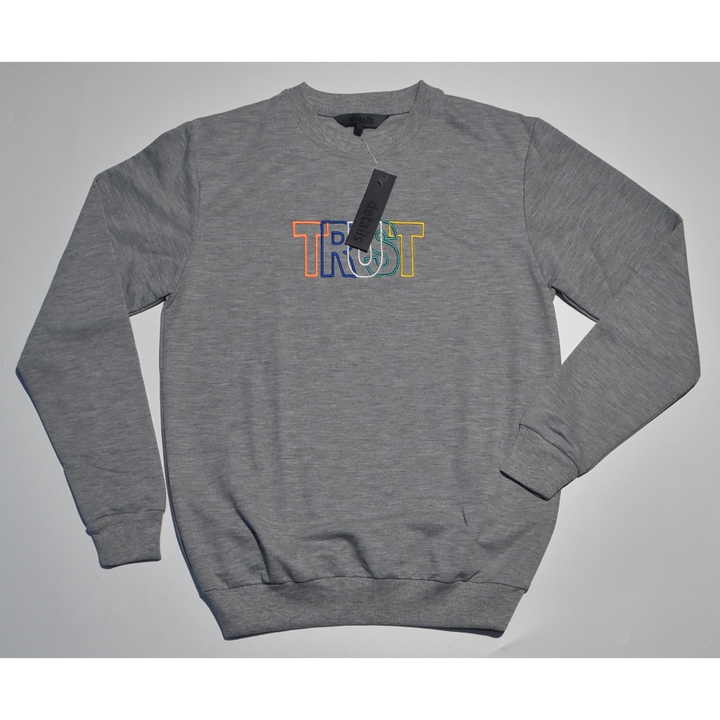 Sweater Pria Details Abu Tua TEQ 12 ORIGINAL & REAL PICTURE