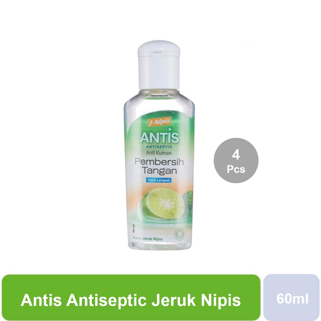 Jual Antis Jeruk Nipis Pembersih Tangan 60 mL x 4 | Shopee Indonesia