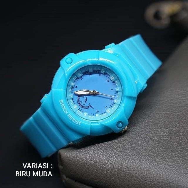 BAJ JAM TANGAN RUBBER SPORT QUARTZ ANALOG BABY-G GROSIR PRIA WANITA GK020