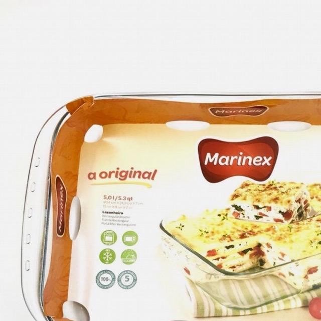 Loyang Kaca - Marinex 6538 5.3 Lt Liter Roaster Loyang Nampan Kaca Persegi Panjang