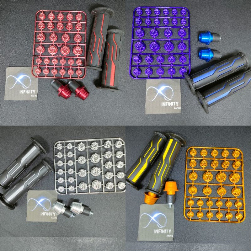 Paket Variasi Motor Isi 3 Item. Handgrip Thailand List Warna Plus Jalu Stang Matic Plus Baut Monel P