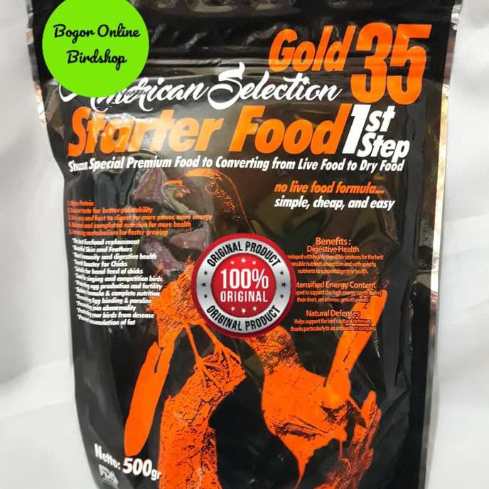 AMS GOLD 35 STEP 1 Pakan Burung Murai Jawara Bentuk voer HALUS | Makanan Burung