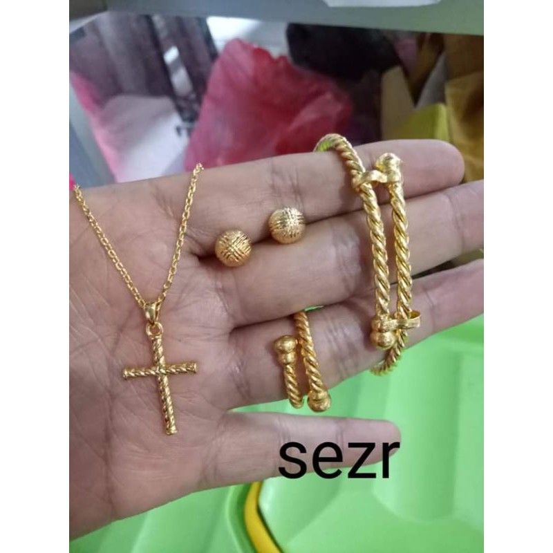 1 set perhiasan emas london