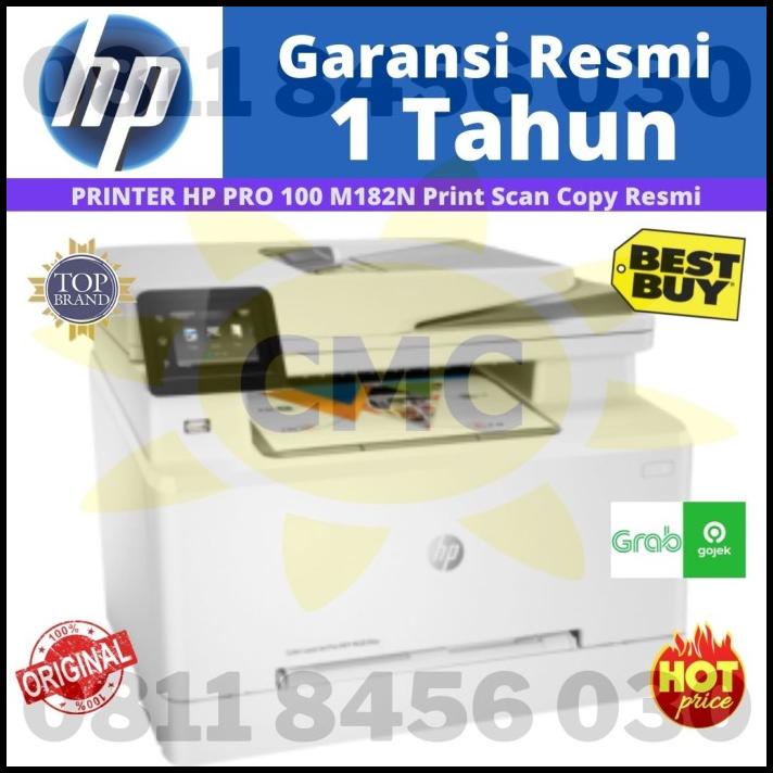 Printer Hp Laser Jet Mfp 182N 182 N Pro Color Warna Resmi All In One